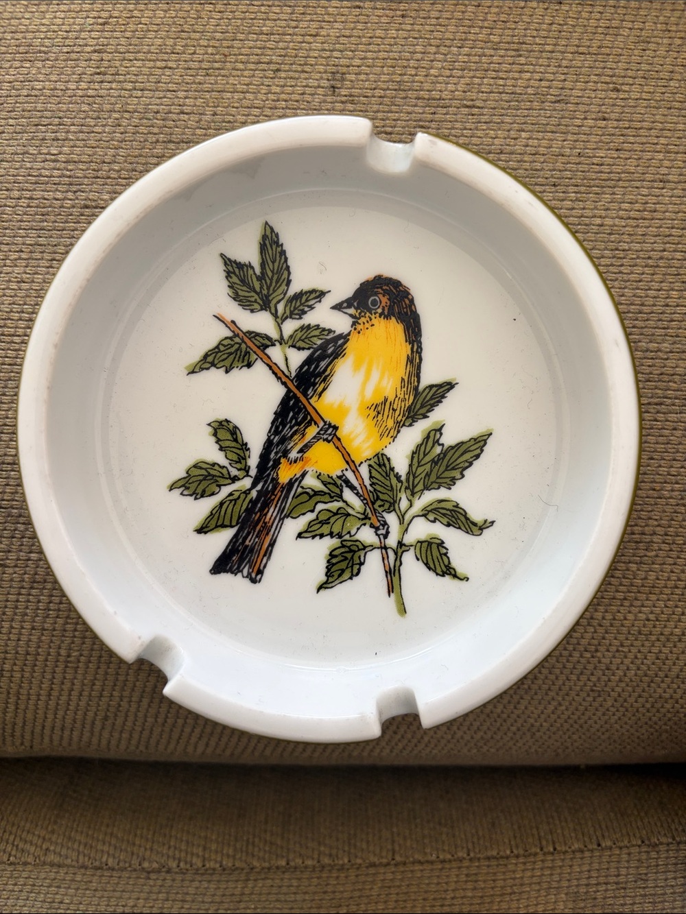 Vintage Fitz & Floyd Bird Ashtray